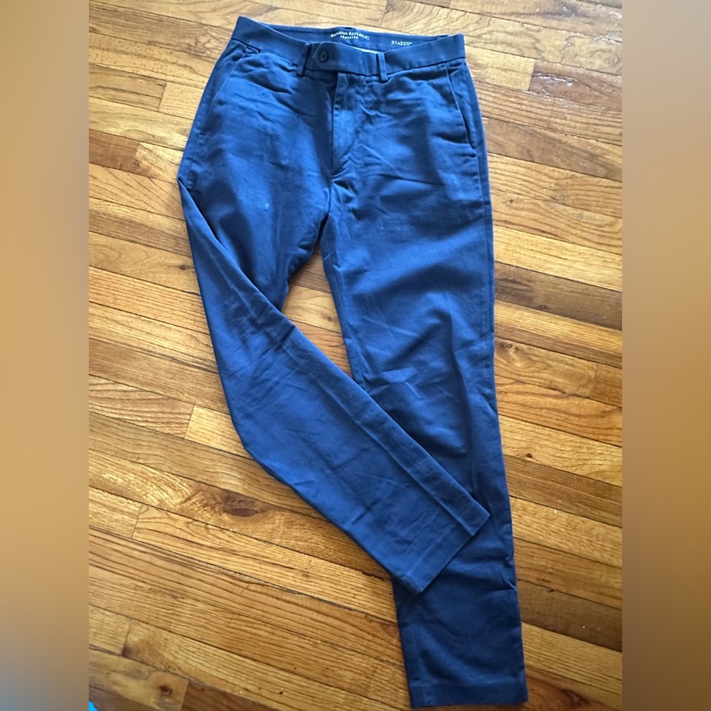 Banana Republic Navy Trousers 31x32